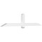 Ekena Millwork Eugene Architectural Grade PVC Gable Bracket, 84"W x 17 1/2"H x 4"D x 4"F, 5/12 Pitch GBP084X18X0404EUG00 - alternate 1